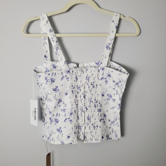 Reformation Sedgwick Linen Top Size 4 NWT - Picture 5 of 16